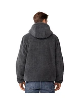 Free Country Men's Atlas Hooded Quilted Reversible Sherpa Jacket