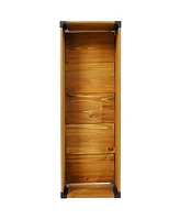 Wood Rectangular Garden Planter Box Raised Bed Outdoor, Planters for Outdoor Plants, Elevated Herbs Vegetables Flowers Great Patio Deck Balcony