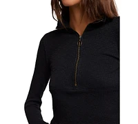 Free People Women's Midnight Half-Zip Top