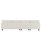 Simplie Fun 11062" Modern Convertible Sectional Sofa, L