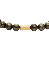 Fossil Galaxy Pyrite Beaded Bracelet