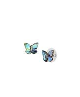 Fossil Sutton Butterfly Wings Abalone Stud Earrings