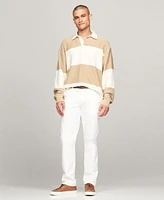 Tommy Hilfiger Men's Knit Stripe Rugby Polo Sweater