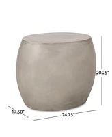 Edmonton Concrete Side Table: Modern Outdoor Style, No Assembly