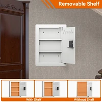 Digital Wall Hidden Safe Flat, Electronic, Steel, Keypad, Home or Business Heavy Duty Wall Mount Safe for Protect Money, Jewelry, Passports Storage