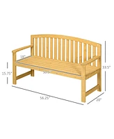 Streamdale Furniture 56" Outdoor Wood Bench, 2