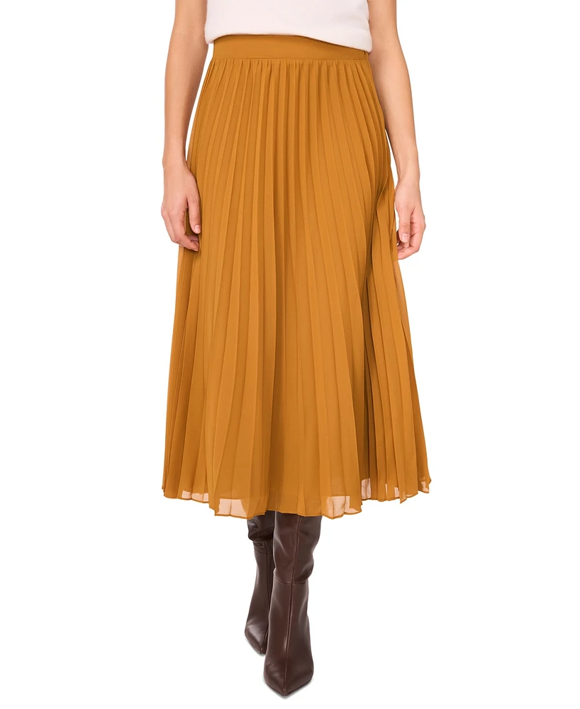 1.state Women's Sunburst Pleated Midi Skirt