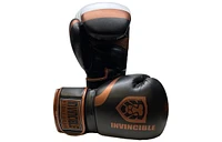 Invincible Fight Gear Hook and Loop Leather Training Boxing Gloves with Usa Flag Colors