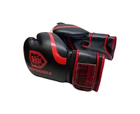 Invincible Fight Gear Hook and Loop Leather Training Boxing Gloves with Usa Flag Colors