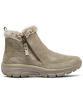 Skechers Women's Relaxed Fit: Easy Going - Cool Zip! Faux Fur Casual Boots from Finish Line