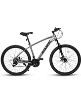 Streamdale Furniture A2757 27 Inch Mountain Bike 21 Speed, Suspension Fork, Aluminum Frame Disc Brake, Mountain biking for both men and women.