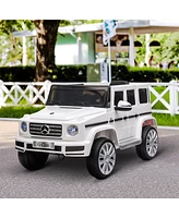 Streamdale Furniture 12V Kids Electric Car, Mercedes Benz G500 Licensed Battery Powered Ride on Truck for Kids with Remote Control, Headlights, Music,