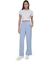 Dkny Jeans Women's High-Rise Gauze Straight-Leg Pants