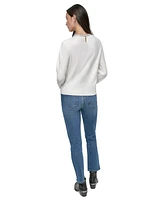 Dkny Jeans Women's Rhinestone Collar Crewneck Sweater - IVY