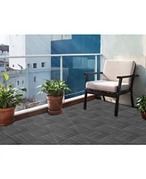 Streamdale Furniture Plastic Composite Deck Tiles Set of 35pcs, Composite Decking Resist Rust, Water, Weather, Indoor&Outdoor, Easy to Diy & Maintain,