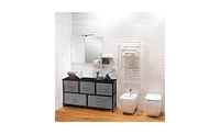 Slickblue 2-Tier Wide Closet Dresser for Stylish Storage and Organization Solutions