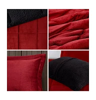 Plush to Sherpa Down Alternative Comforter Set
