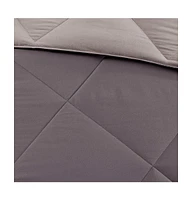 Diamond Quilting Reversible Down Alternative Comforter Set