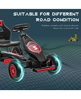 Simplie Fun Kids Pedal Go Kart Ride-on Toy with Ergonomic Comfort, Pedal Car with Tough, Wear