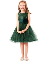 Bonnie Jean Toddler Girls Mesh Wire-Hemmed Ballerina Party Dress