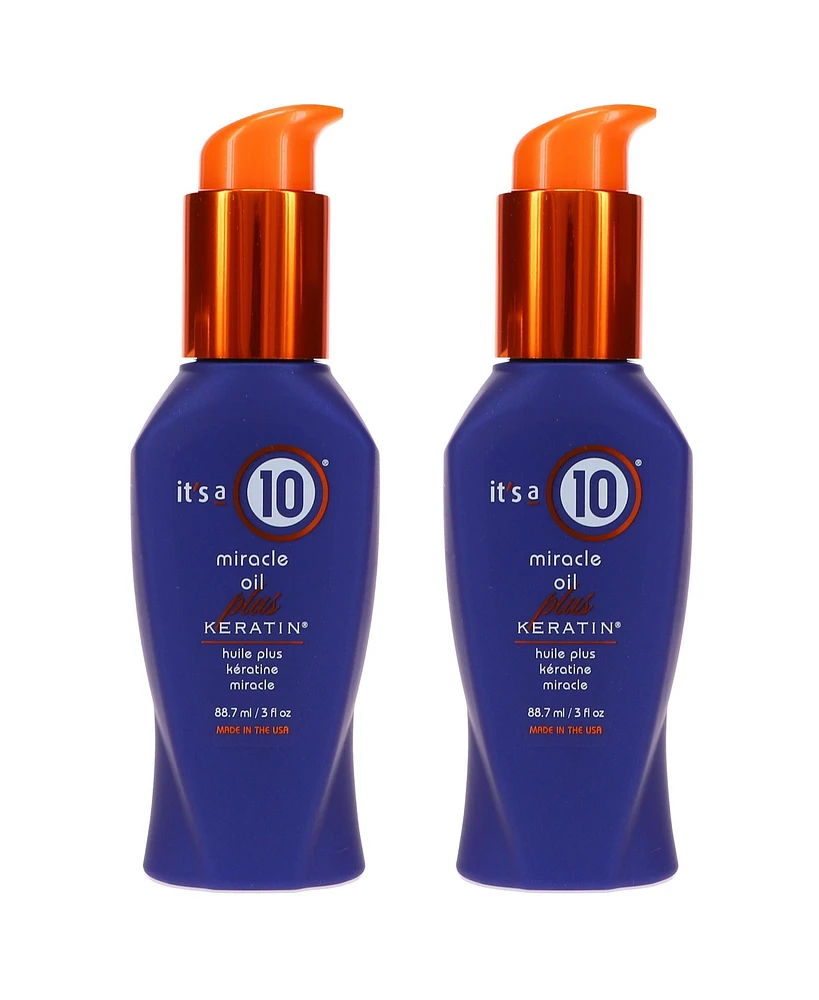 It's A 10 Miracle Oil Plus Keratin 3 oz 2 Pack