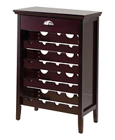 Kings Brand Furniture Florence Wooden Wine Rack Cabinet with Drawer