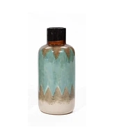 LuxenHome Ocean Ombre Stoneware Vase