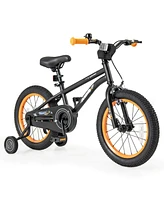 Costway 16-Inch Kid s Bike for 4-7 Years Old with Adjustable Saddle & Anti-slip Handlebar