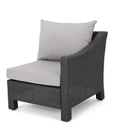 Antibes V Shape Sofa Set Grey - R Arm