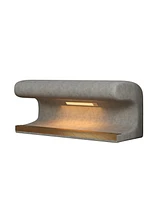 Entryway Bench Leather Upholstered Ottoman with Led sensor light for living room, bedroom, end of bed