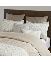 Streamdale Furniture 3 Piece Cotton Duvet Cover Set with Chenille Tufting