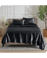 Bare Home Satin Sheet Set