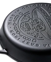 Victoria Cast Iron 12" Skillet with Helper Handle