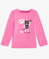 Epic Threads Toddler Girls Robot-Graphic Long-Sleeve T-Shirt, Exclusively at Macy's