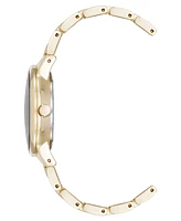 Anne Klein Women's Quartz Minimalist and Gold-Tone Alloy Metal Watch, 32mm