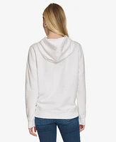 Nautica Jeans Women's Solid Logo Pullover Sweatshirt