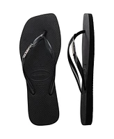 Havaianas Women's Slim Square Logo Metallic Sandals