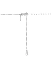 Diamond Crossover Triple Twist Pendant Necklace (1/3 ct. t.w.) in 10k White Gold, 16" + 1" extender