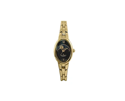 Peugeot Women's Gold 30x25mm Sun Moon Dial Link Bracelet Watch Dial