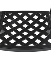 (Cushions In Random Colors)3-Piece Set Of Cast Aluminum Patio Furniture With Cushions