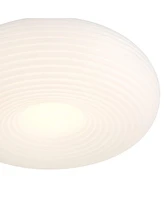 Possini Euro Design Possini Euro Sandringham 20" Sanded White Modern Led Pendant Light