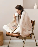 Sealy Heated Flannel and Sherpa Blanket
