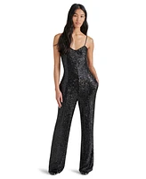 Steve Madden Women's Glitterine Sequined Jumpsuit