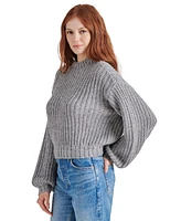 Steve Madden Women's Martina Sequined Mock-Neck Sweater