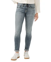 Silver Jeans Co. Women's Boyfriend Mid Rise Slim Leg Jeans