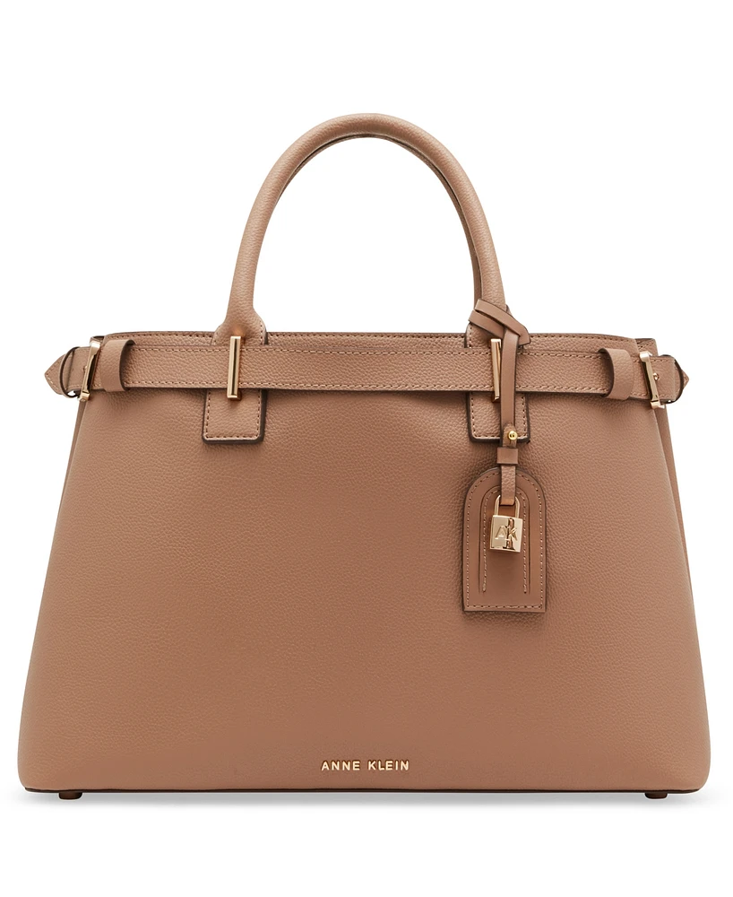 Anne Klein Belted Convertible Large Satchel Bag