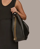 Donna Karan New York Plainview Chain Drawstring Tote Bag