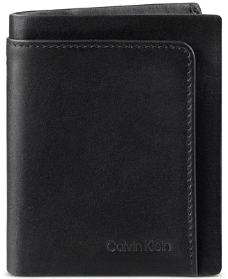 Calvin Klein Men's Summit Leather Logo Rfid Wallet