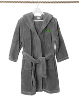 Linum Home Kids Turtle Super Plush Double Brushed Hooded Bathrobes