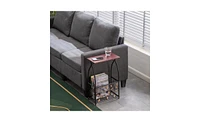 Slickblue Multifunctional Bathroom Table / Interior Side Table Tissue Magazine Rack A